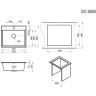 Кухонная мойка GRANULA 5805 базальт 5805 BAZALT
